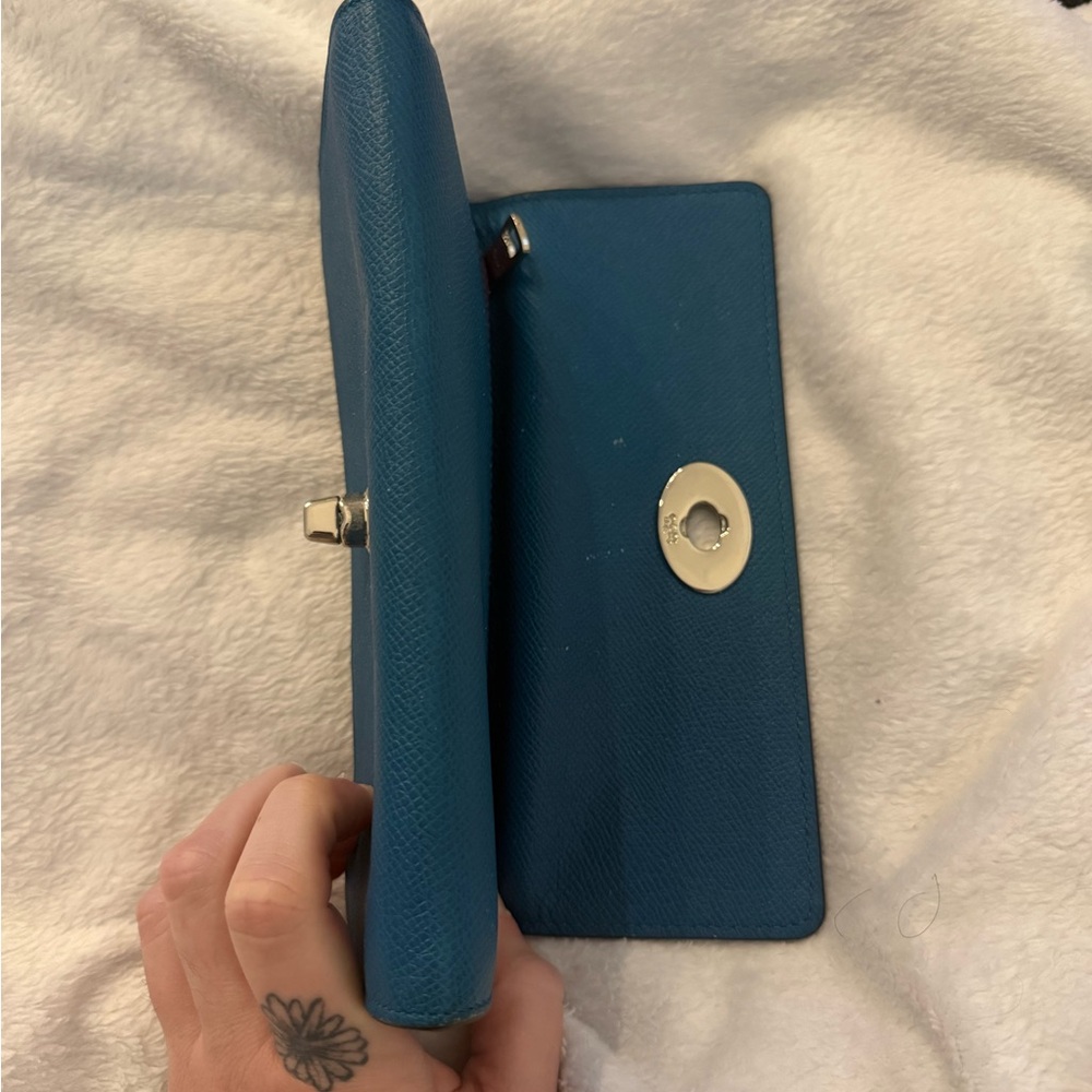 Vintage Coach Blue Leather Wallet - Picture 9 of 9